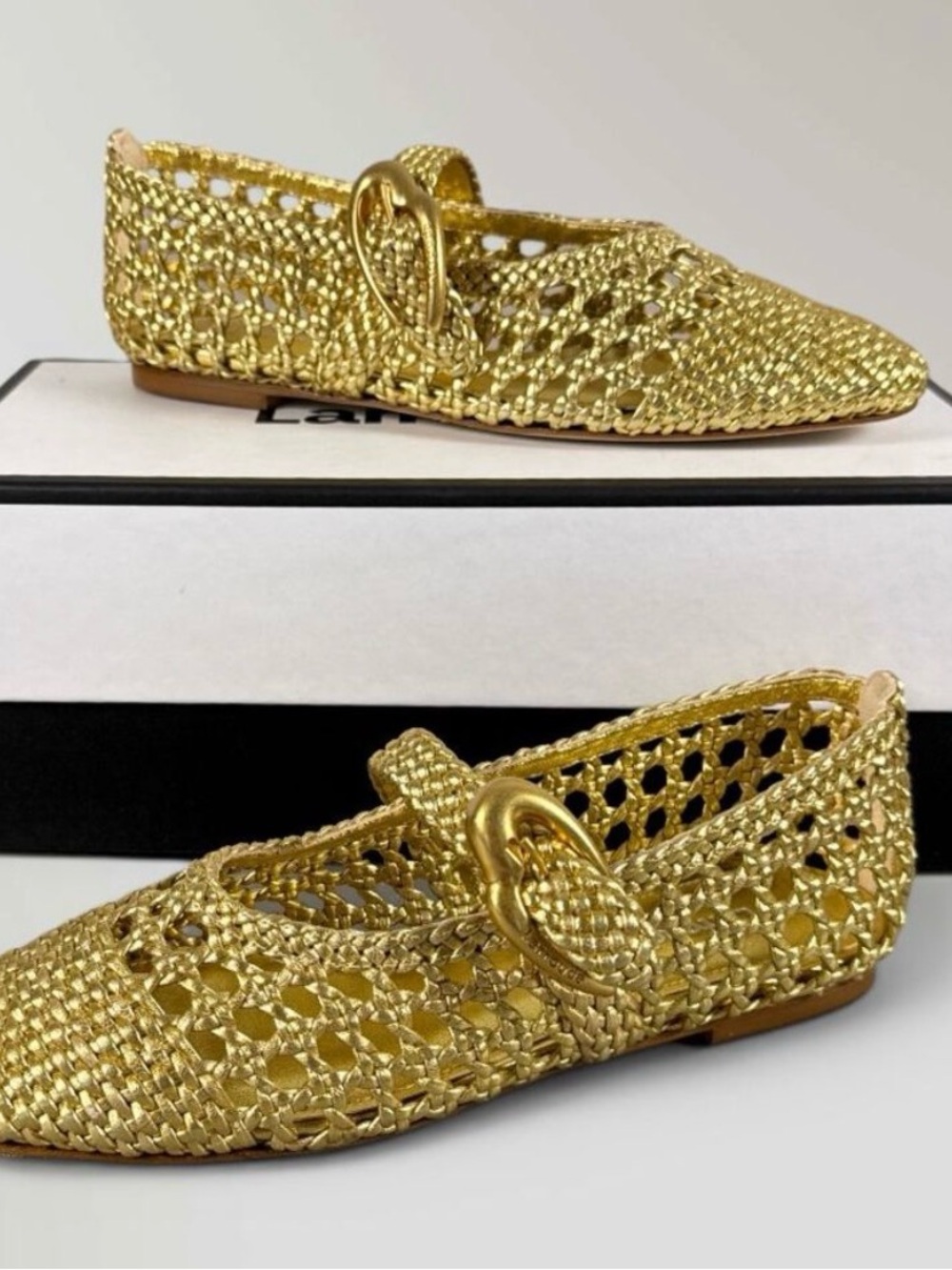 Verona New Macrame In Gold Metallic Leather